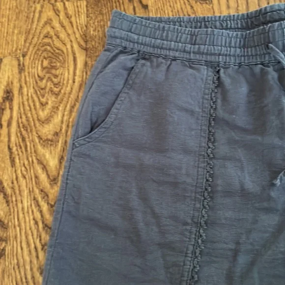 Nordstrom Grey Linen Drawstring Shorts - Picture 6 of 6
